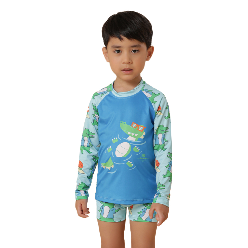 Conjunto Bebê Everly Camiseta Manga Longa E Boxer Jacaré Conjunto Bebê Everly Camiseta Manga Longa E Boxer Jacaré