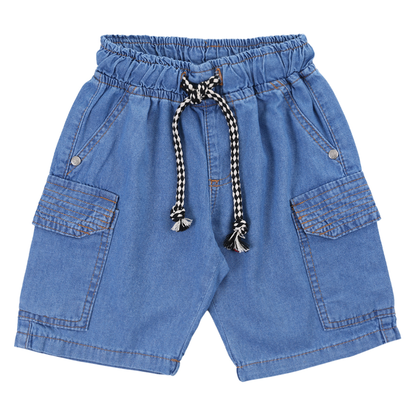 Bermuda Infantil Kookabu Menino Em Jeans Bolso Cargo Bermuda Infantil Kookabu Menino Em Jeans Bolso Cargo