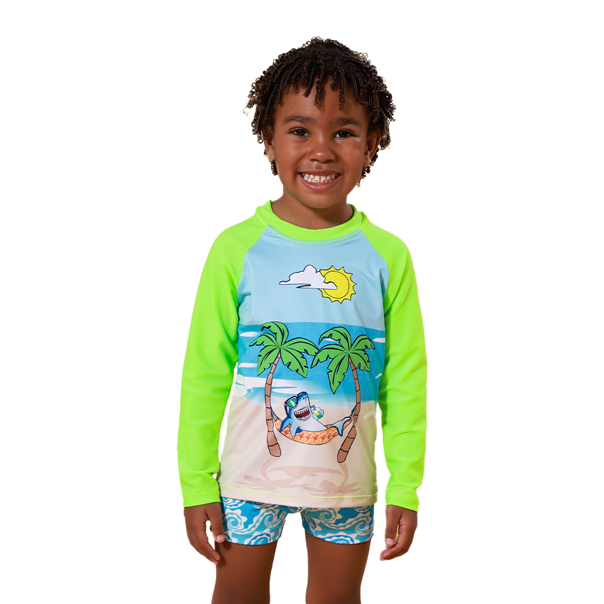 Conjunto Bebê Everly Camiseta Manga Longa E Boxer Ondas Conjunto Bebê Everly Camiseta Manga Longa E Boxer Ondas