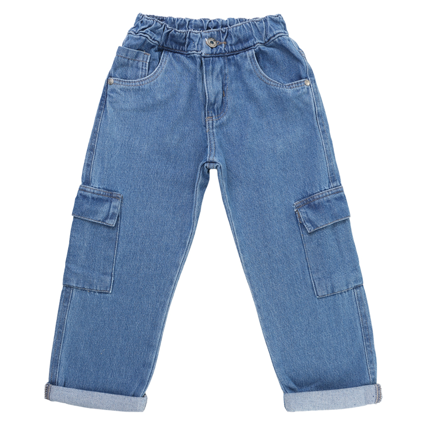 Calça Infantil Kookabu Menino Em Jeans Bolso Cargo Calça Infantil Kookabu Menino Em Jeans Bolso Cargo