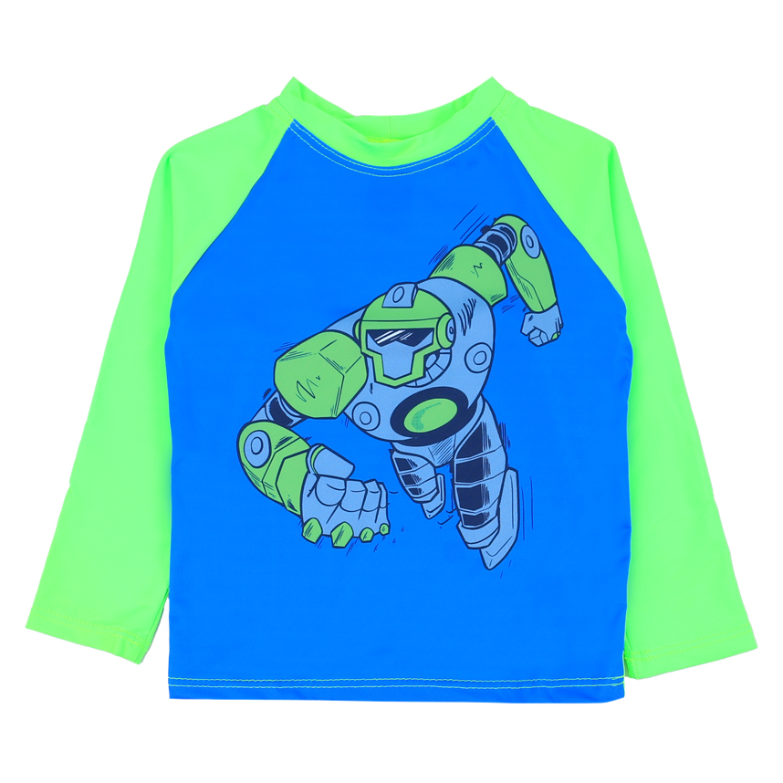 Conjunto Bebê Everly Camiseta Manga Longa E Boxer Robô