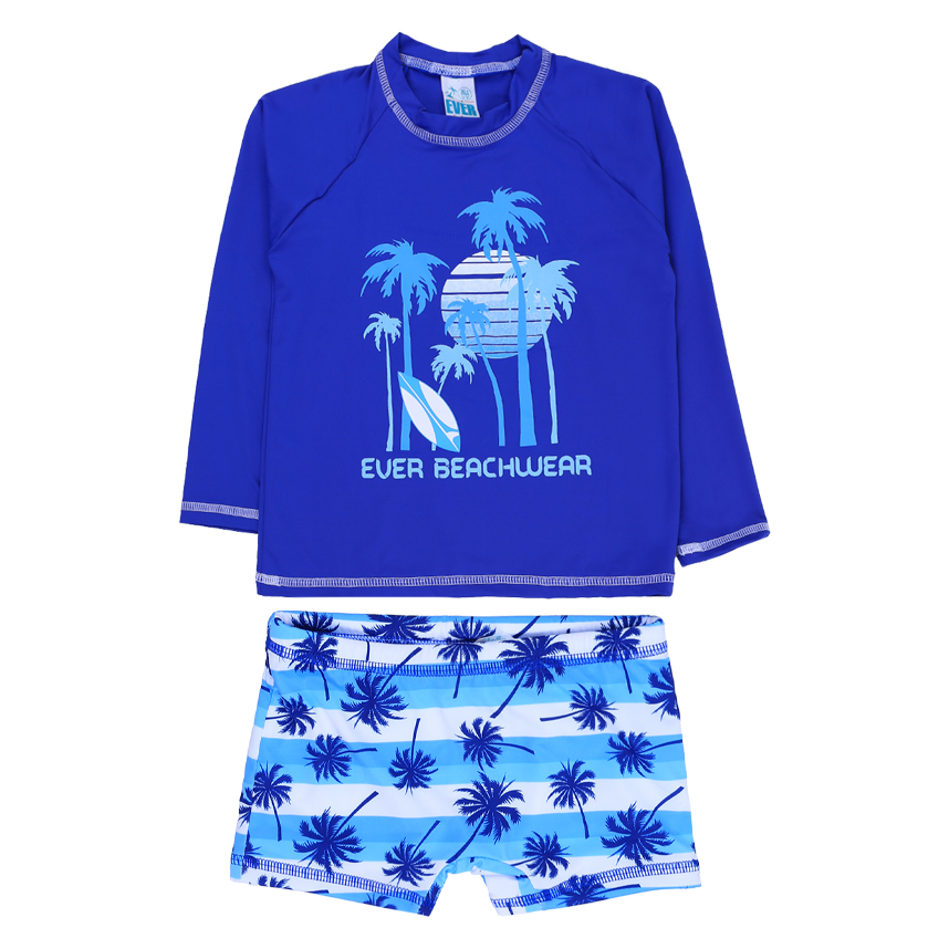 Conjunto Juvenil Everly Camiseta Longa E Boxer Coqueiros