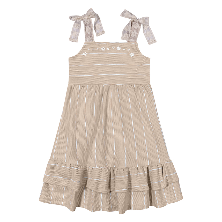 Vestido Infantil Angerô Bubble Bliss Bordado Vestido Infantil Angerô Bubble Bliss Bordado
