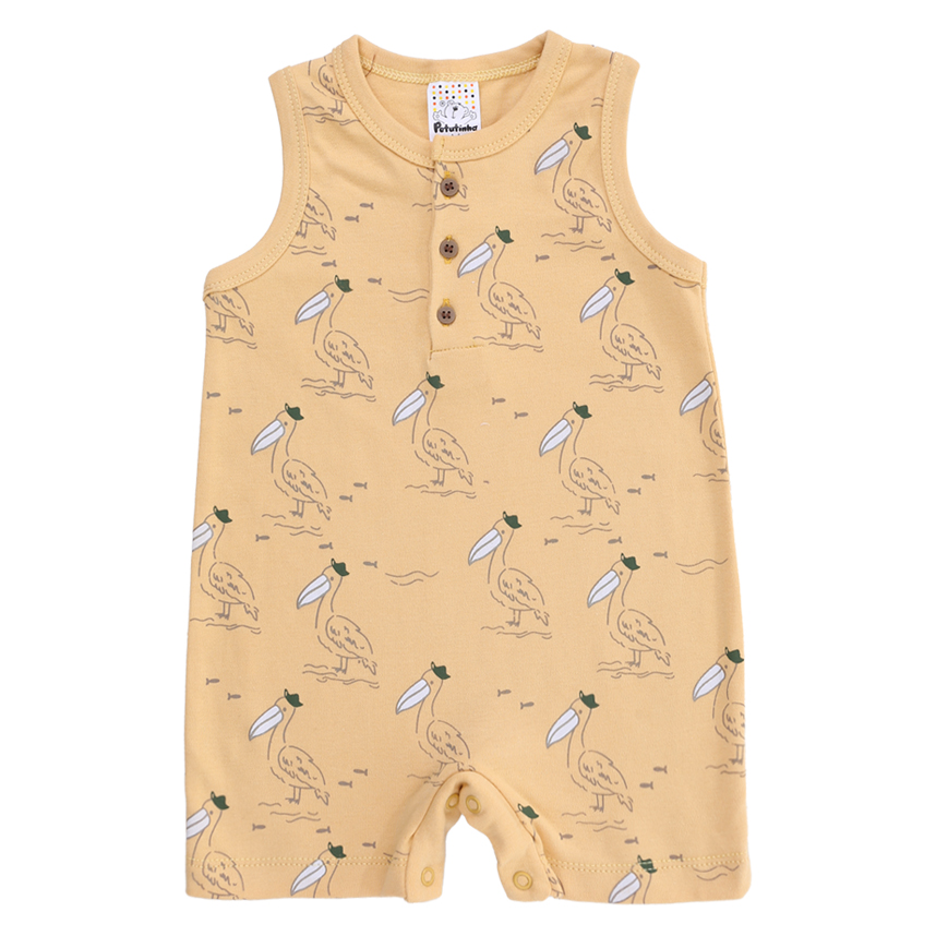 Banho De Sol Bebê Petutinha Estampa Pelicano Banho De Sol Bebê Petutinha Estampa Pelicano