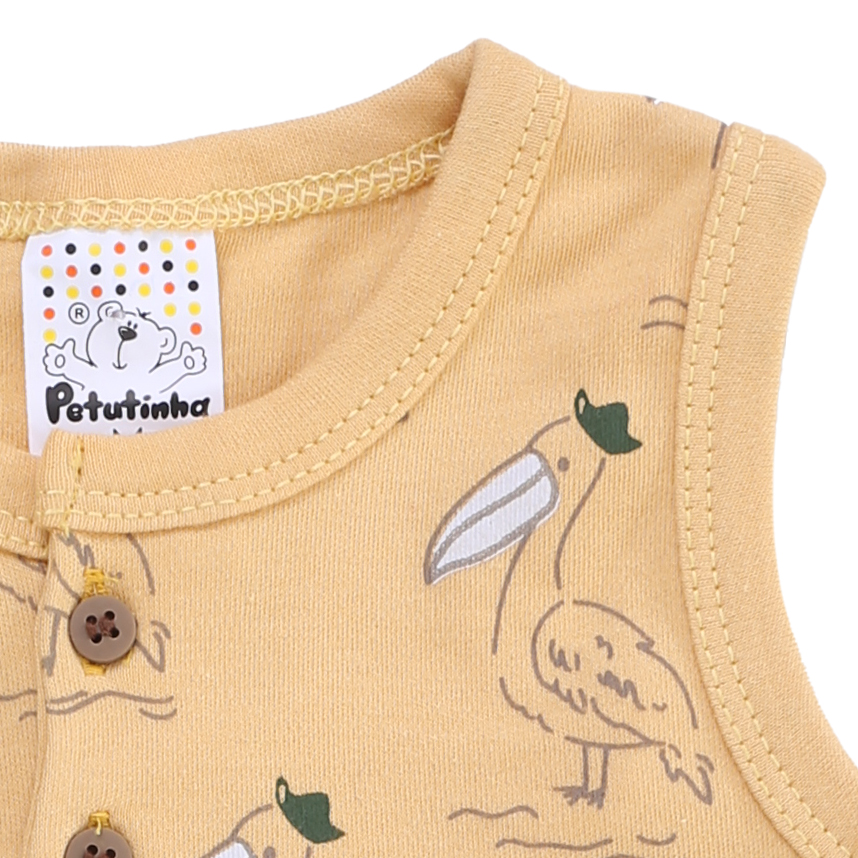 Banho De Sol Bebê Petutinha Estampa Pelicano Banho De Sol Bebê Petutinha Estampa Pelicano