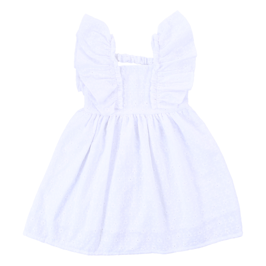 Vestido Infantil Kookabu Em Laise Com Babado