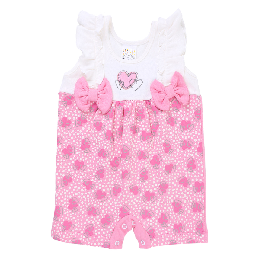 Banho De Sol Bebê Petutinha Estampa Coração Com Laços