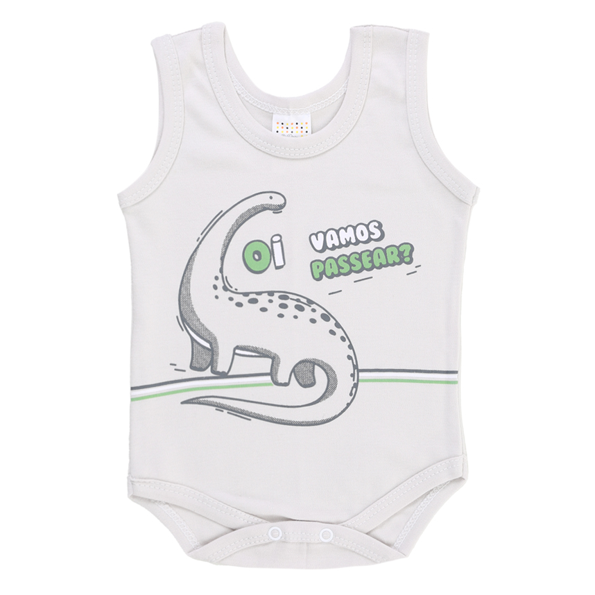 Kit Body Bebê Petutinha Estampa Dinossauro 3 Peças Kit Body Bebê Petutinha Estampa Dinossauro 3 Peças
