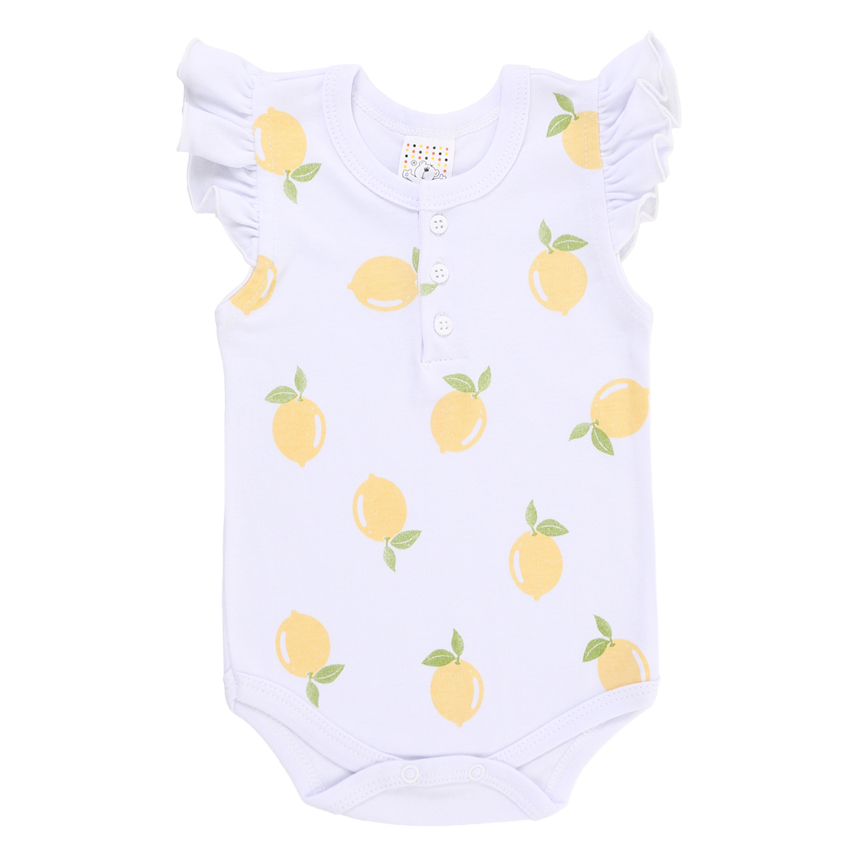 Body Bebê Petutinha Manga Curta Estampa Limão 3 Peças Body Bebê Petutinha Manga Curta Estampa Limão 3 Peças