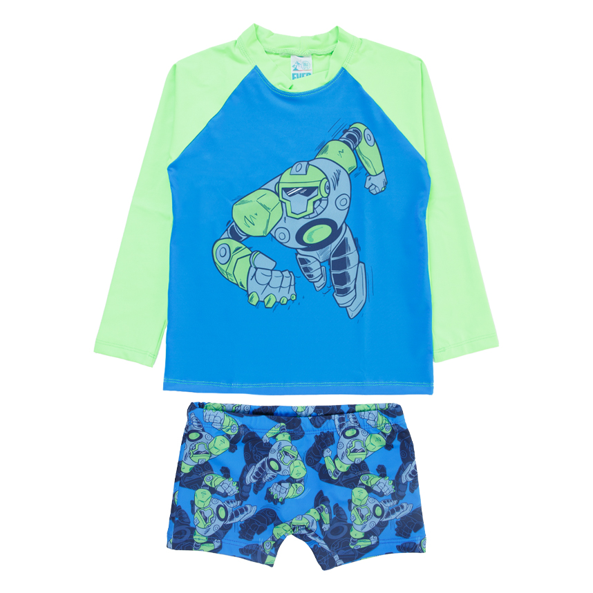 Conjunto Juvenil Everly Camiseta Longa E Boxer Robôs Conjunto Juvenil Everly Camiseta Longa E Boxer Robôs
