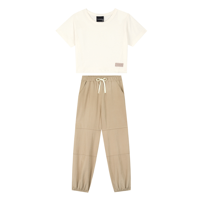 Conjunto Juvenil Lamon Blusa Cotton E Calça Conjunto Juvenil Lamon Blusa Cotton E Calça
