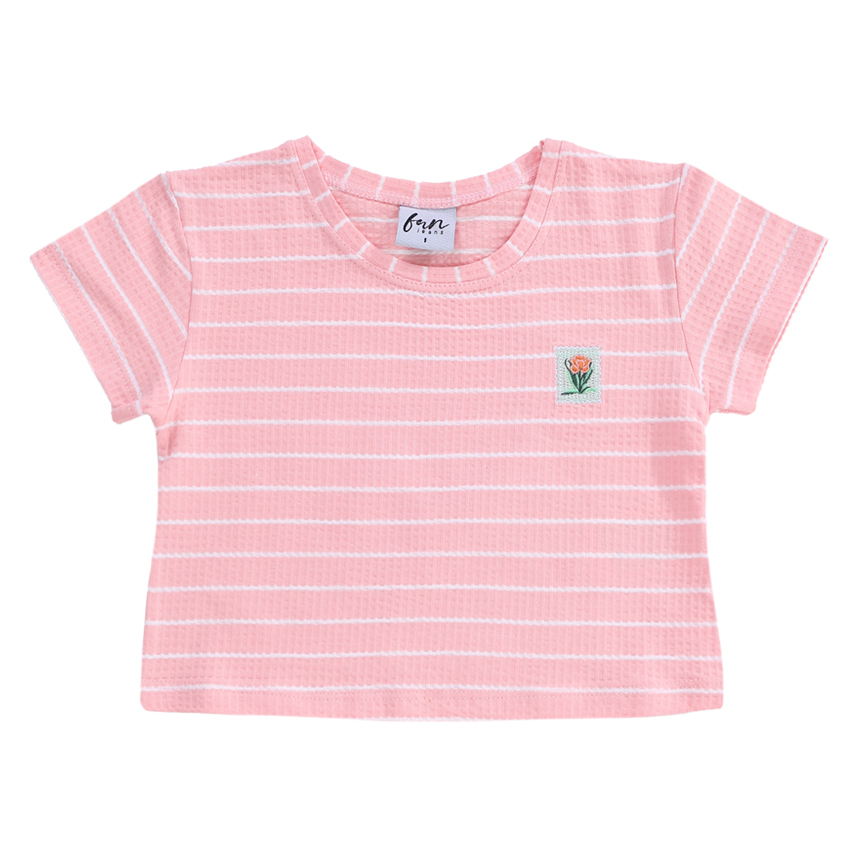 Conjunto Infantil Have Fun Blusa listrada E Short Saia Conjunto Infantil Have Fun Blusa listrada E Short Saia