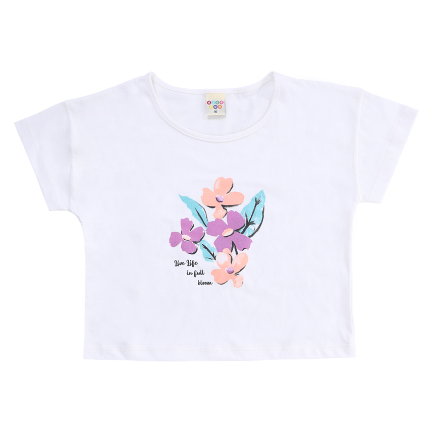 Conjunto Juvenil Have Fun Blusa Meia Malha E Short Sarja