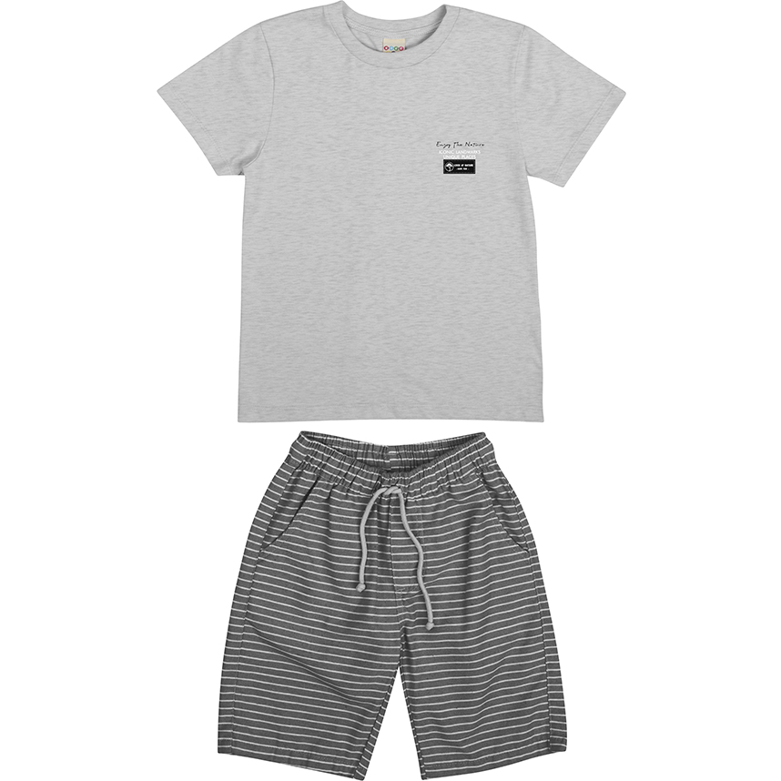 Conjunto Infantil Have Fun Camiseta Meia Malha E Bermuda Conjunto Infantil Have Fun Camiseta Meia Malha E Bermuda