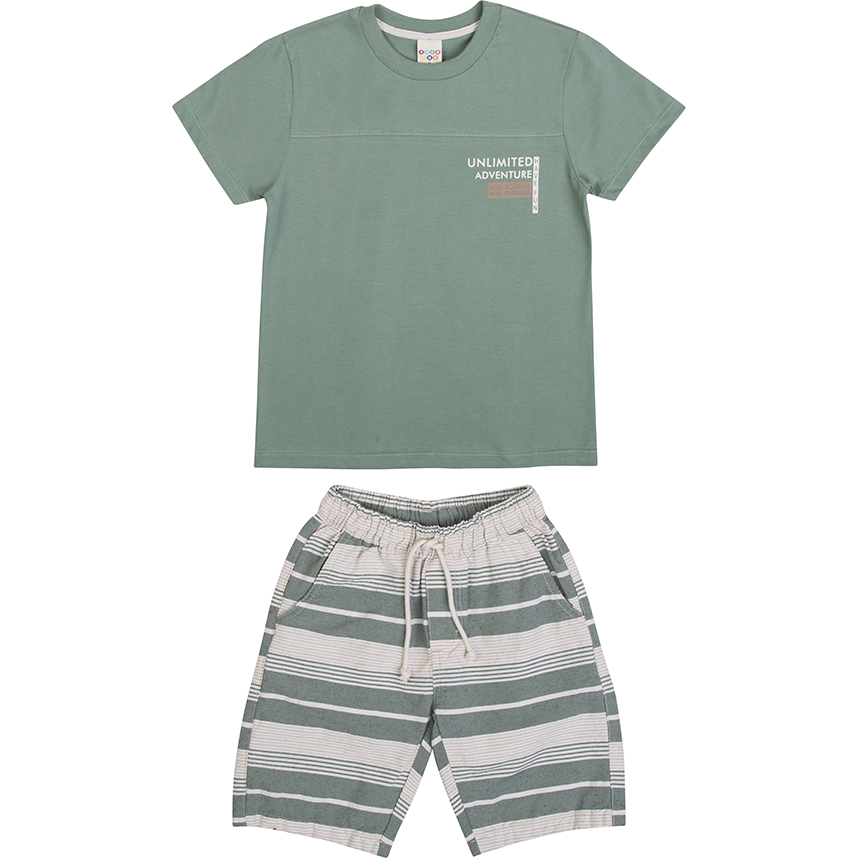 Conjunto Infantil Have Fun Camiseta Meia Malha E Bermuda Conjunto Infantil Have Fun Camiseta Meia Malha E Bermuda