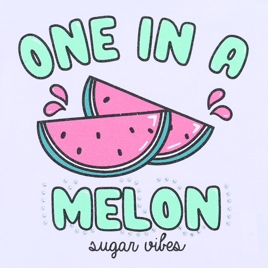 Blusa Infantil Color Girl Estampa Melancia E Strass