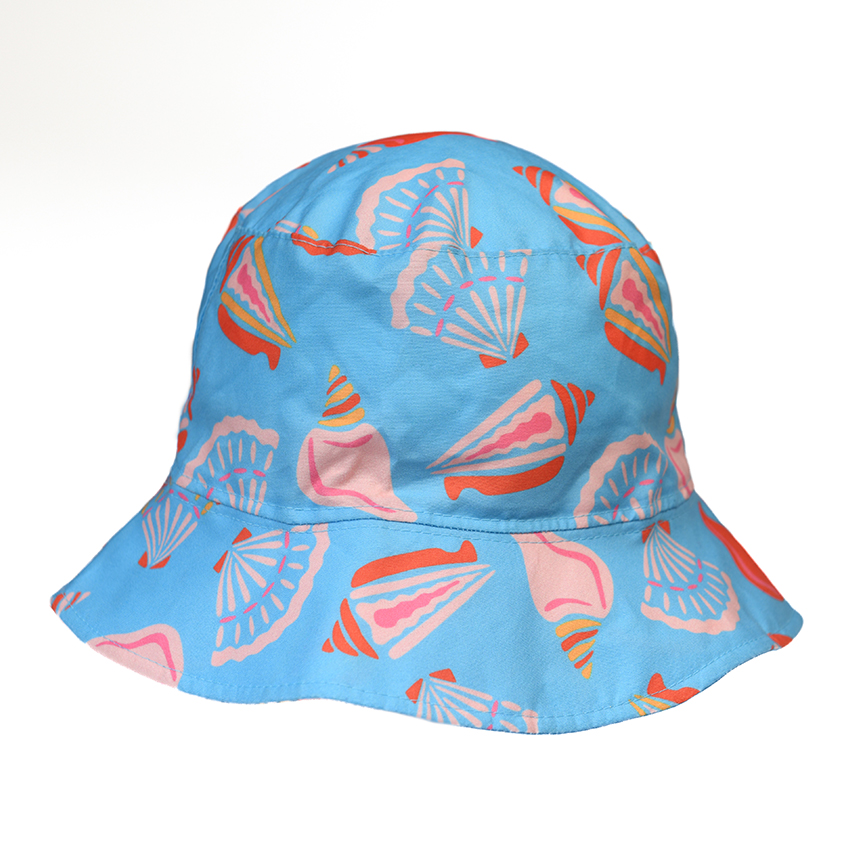 Chapéu Infantil Everly Menina Estampa Conchas Chapéu Infantil Everly Menina Estampa Conchas