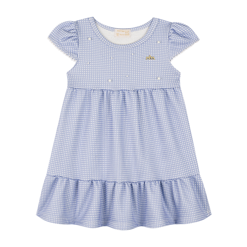 Vestido Bebê Milli Nina Com Babados Em Cotton Vestido Bebê Milli Nina Com Babados Em Cotton
