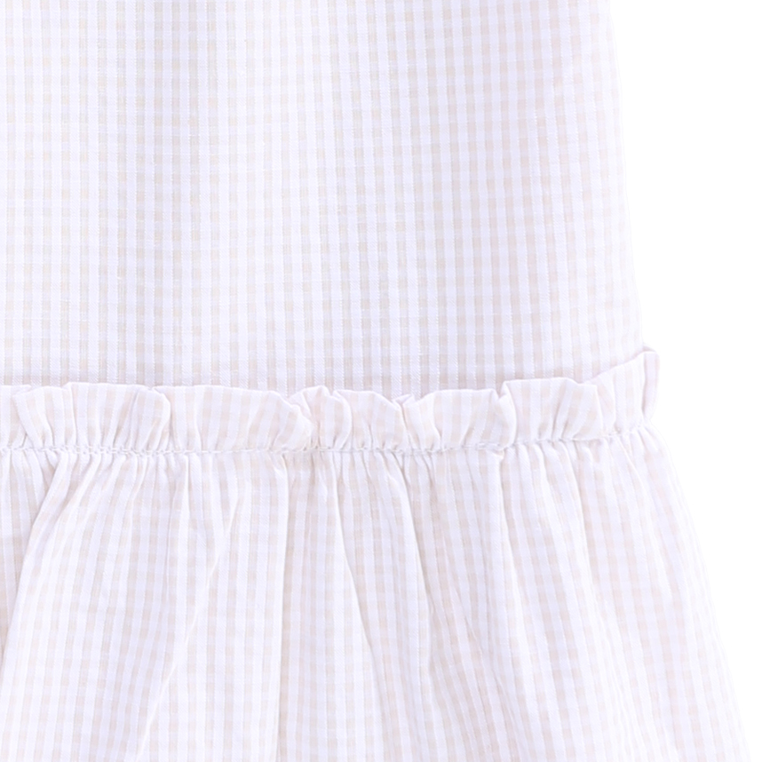 Vestido Xadrez Infantil Kookabu Detalhe Amarração Vestido Xadrez Infantil Kookabu Detalhe Amarração