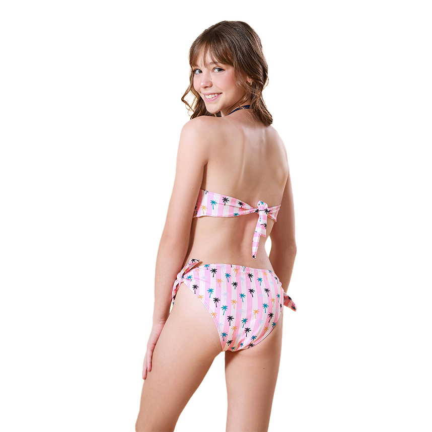 Biquíni Teen Everly Com Bojo Estampa Coqueiros Biquíni Teen Everly Com Bojo Estampa Coqueiros