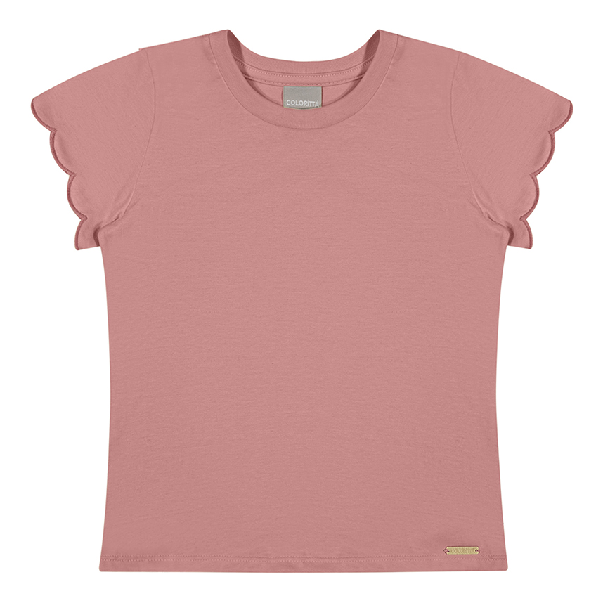 Blusa Infantil Colorittá Manga Curta Meia Malha