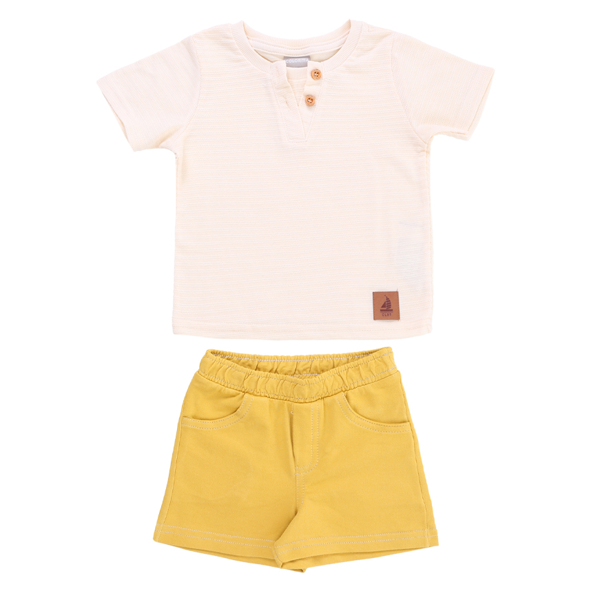 Conjunto Infantil Colorittá Camiseta Meia Malha E Bermuda Conjunto Infantil Colorittá Camiseta Meia Malha E Bermuda