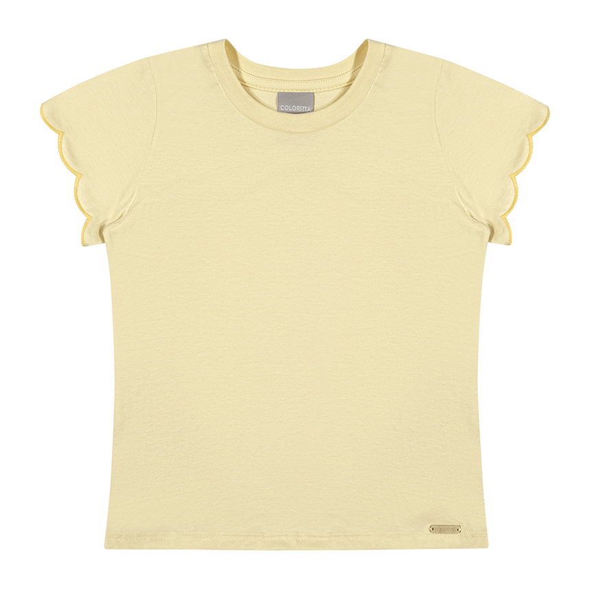 Blusa Infantil Colorittá Manga Curta Meia Malha