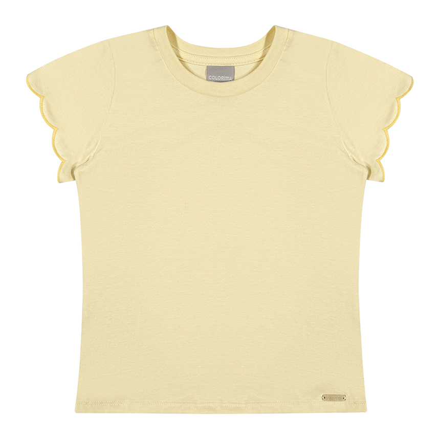 Blusa Juvenil Colorittá Manga Curta Meia Malha