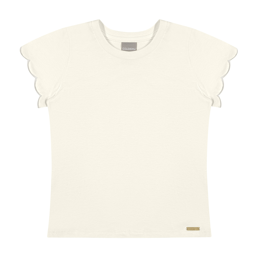 Blusa Juvenil Colorittá Manga Curta Meia Malha
