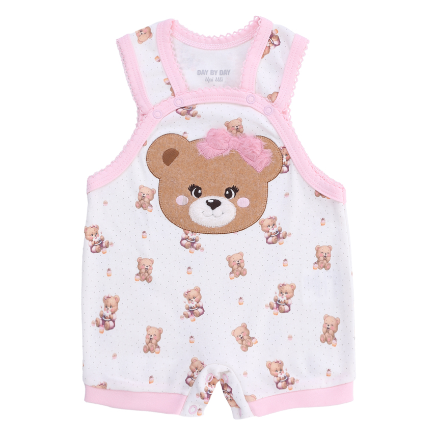 Banho De Sol Bebê Day By Em Suedine Bordado Ursa Banho De Sol Bebê Day By Em Suedine Bordado Ursa