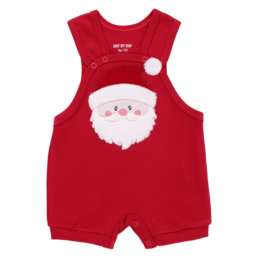 Banho De Sol Bebê Day By Em Suedine Bordado Papai Noel