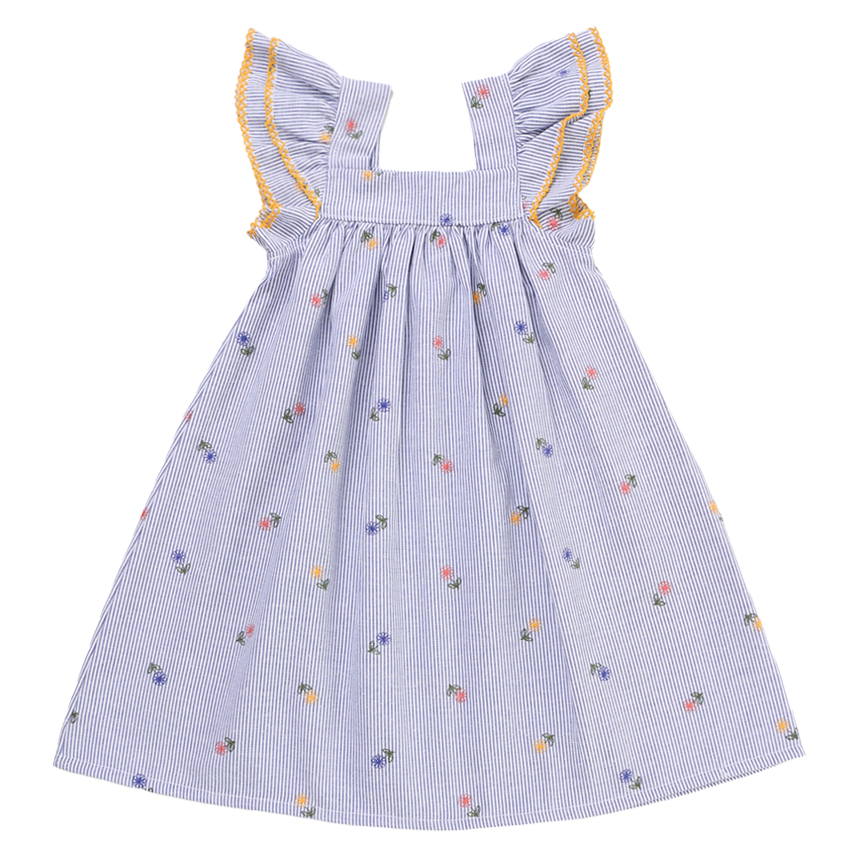 Vestido Infantil Kyly Em Cotton Estampa Poá E Laços Vestido Infantil Kyly Em Cotton Estampa Poá E Laços