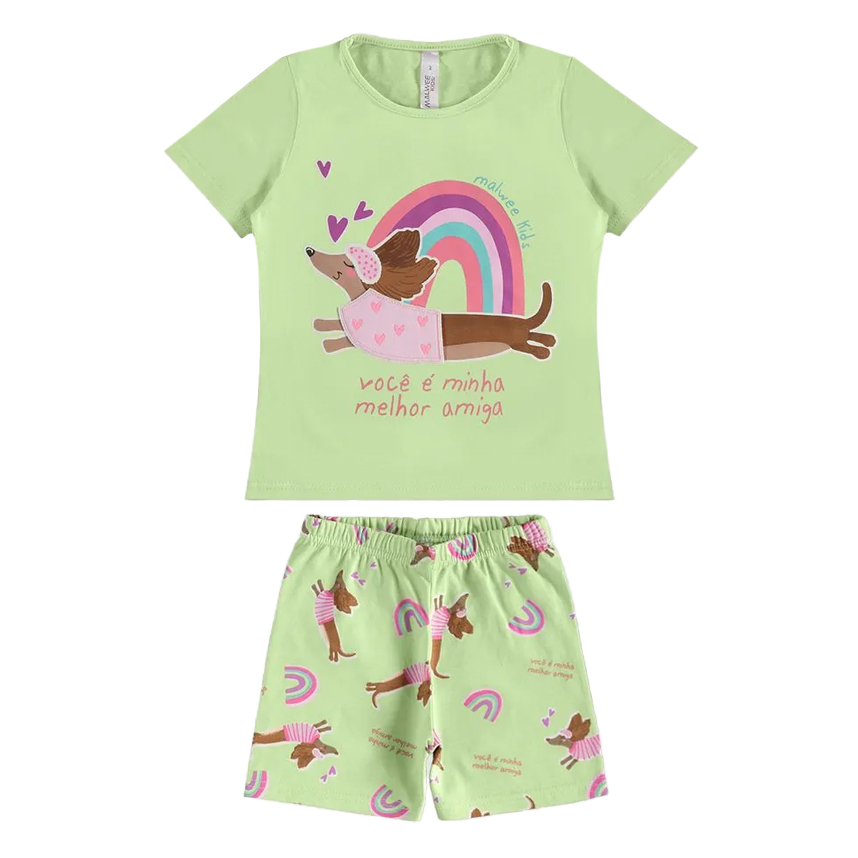 Pijama Infantil Malwee Curto Estampas Sortidas Pijama Infantil Malwee Curto Estampas Sortidas