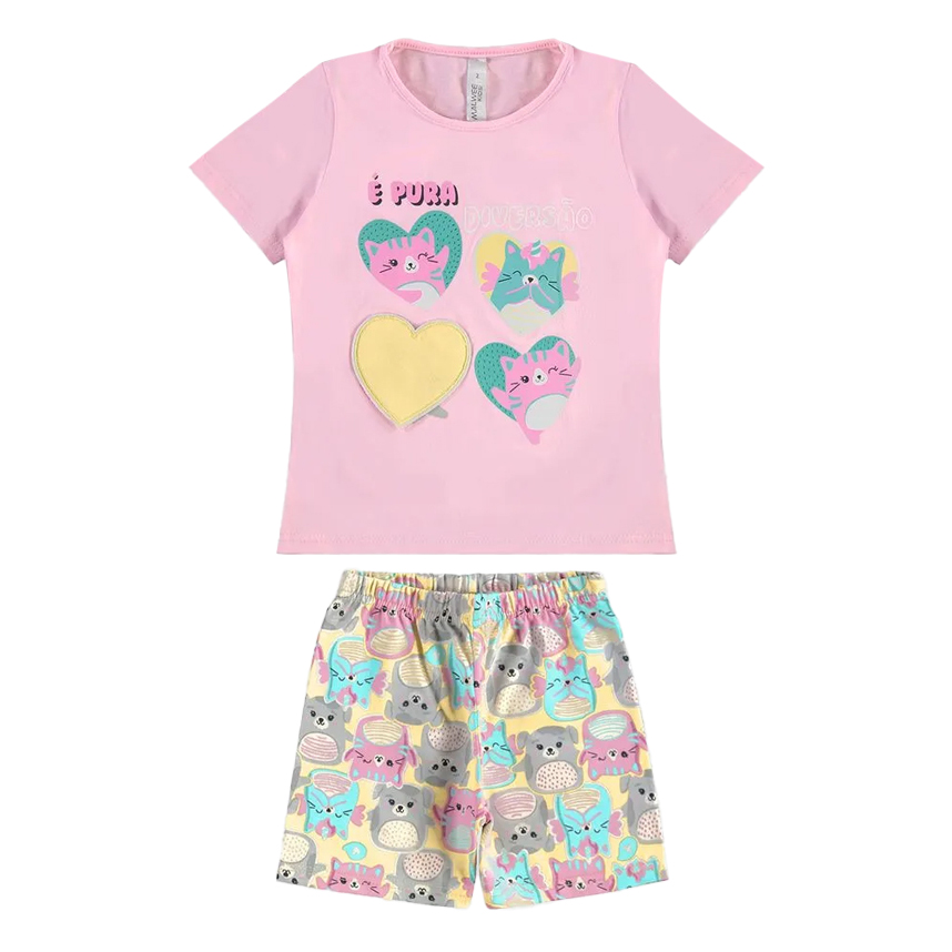 Pijama Infantil Malwee Curto Estampas Sortidas Pijama Infantil Malwee Curto Estampas Sortidas