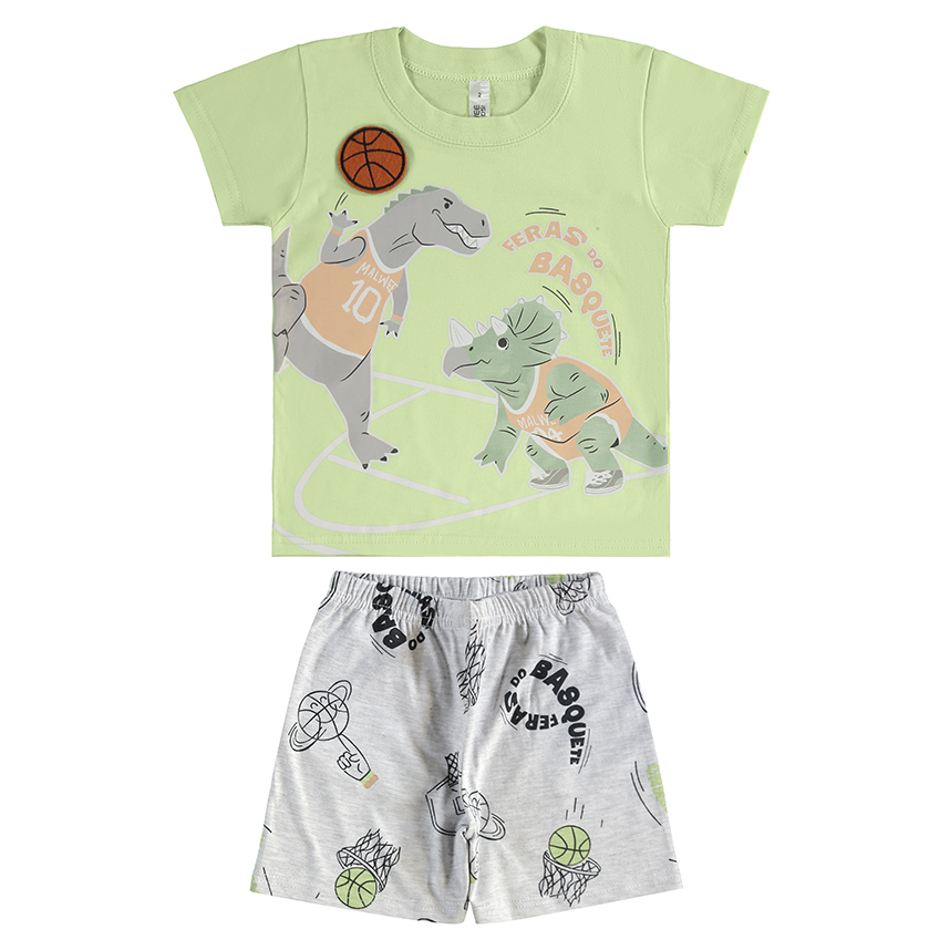 Pijama Infantil Malwee Curto Estampas Sortidas