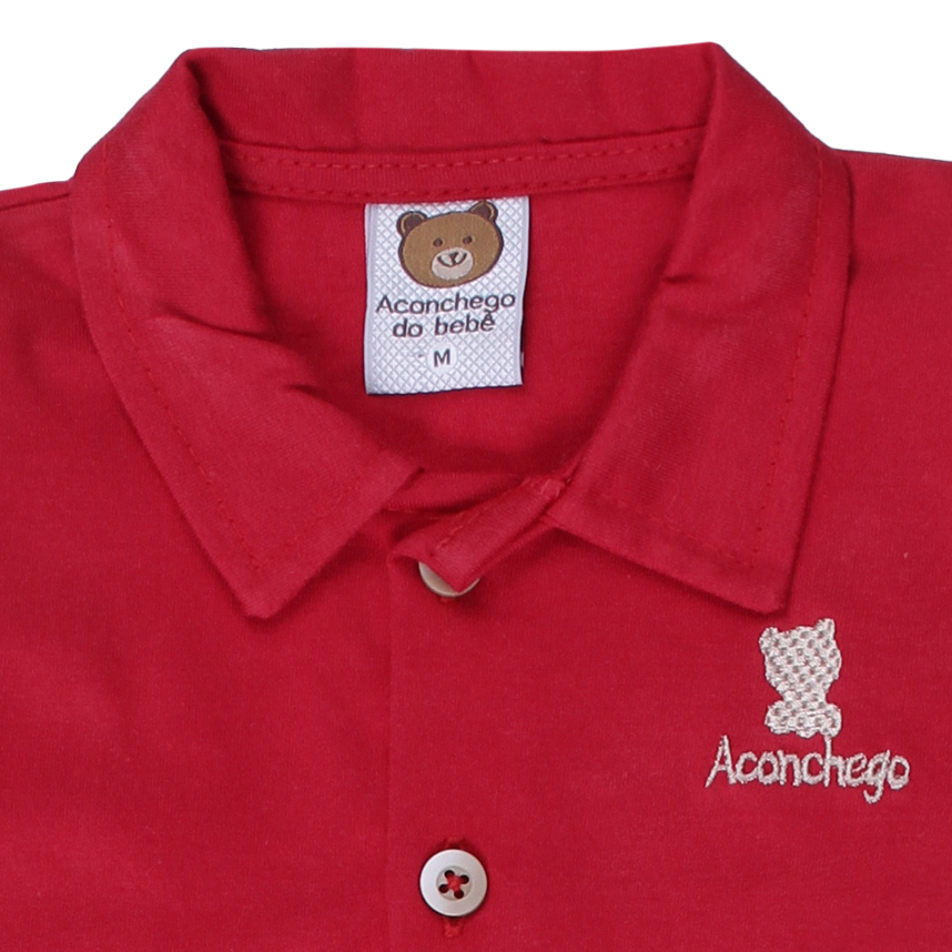 Macacão Longo Bebê Aconchego Com Bordado