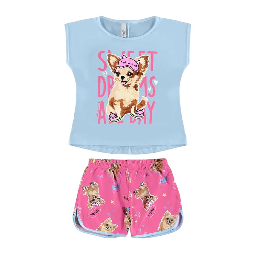 Pijama Infantil Malwee Curto Estampa Cachorro Pijama Infantil Malwee Curto Estampa Cachorro