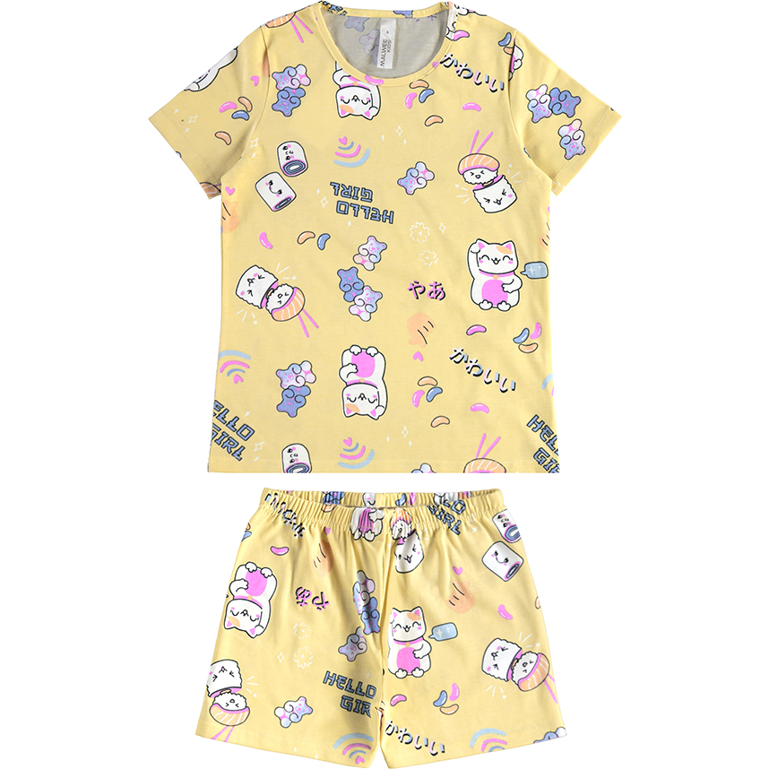 Pijama Infantil Malwee Curto Estampa Boby Good Pijama Infantil Malwee Curto Estampa Boby Good
