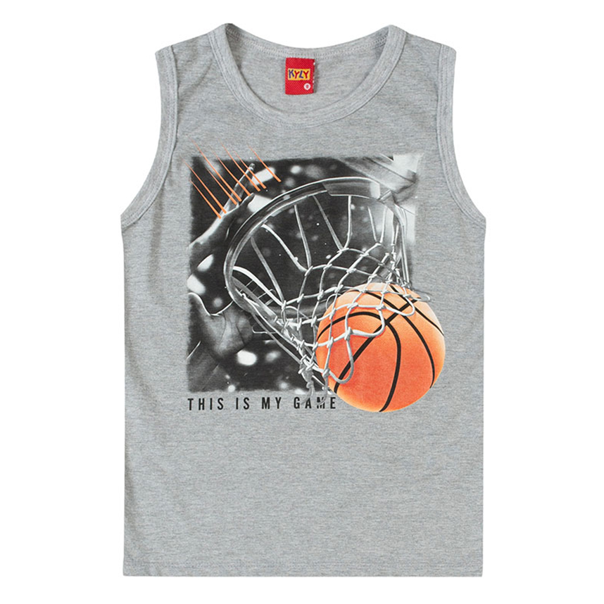 Camiseta  Regata Juvenil Kyly Em Meia Malha Camiseta  Regata Juvenil Kyly Em Meia Malha