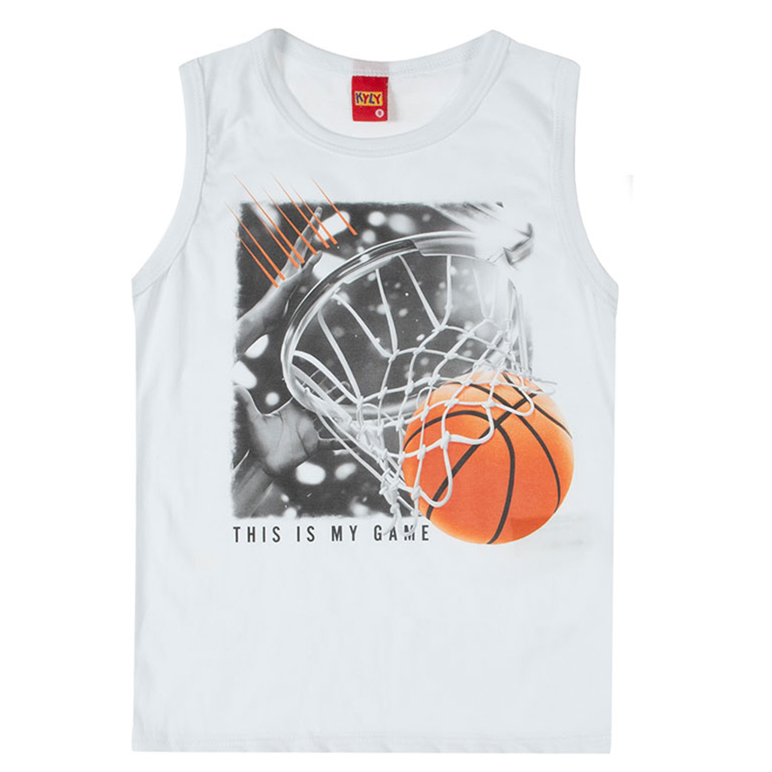 Camiseta  Regata Juvenil Kyly Em Meia Malha Camiseta  Regata Juvenil Kyly Em Meia Malha