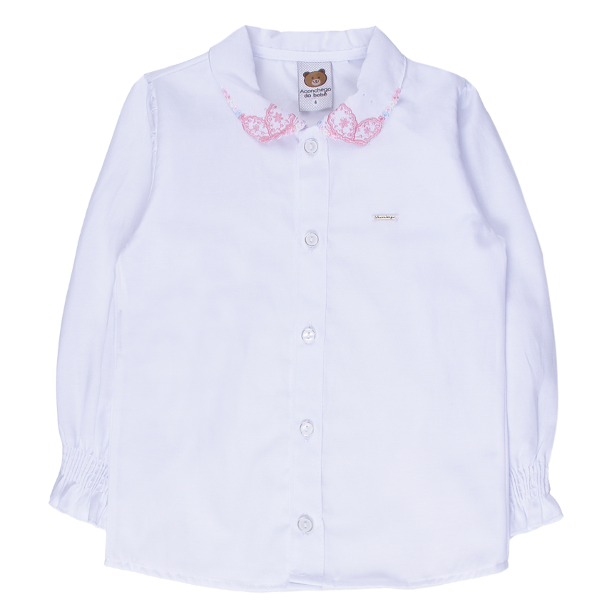 Conjunto Infantil Aconchego Blusa Bordada E Short Saia Conjunto Infantil Aconchego Blusa Bordada E Short Saia