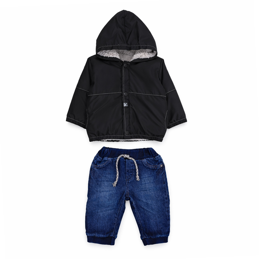 Conjunto Bêbê Aconchego Jaqueta E Calça Jogger 2 Peças