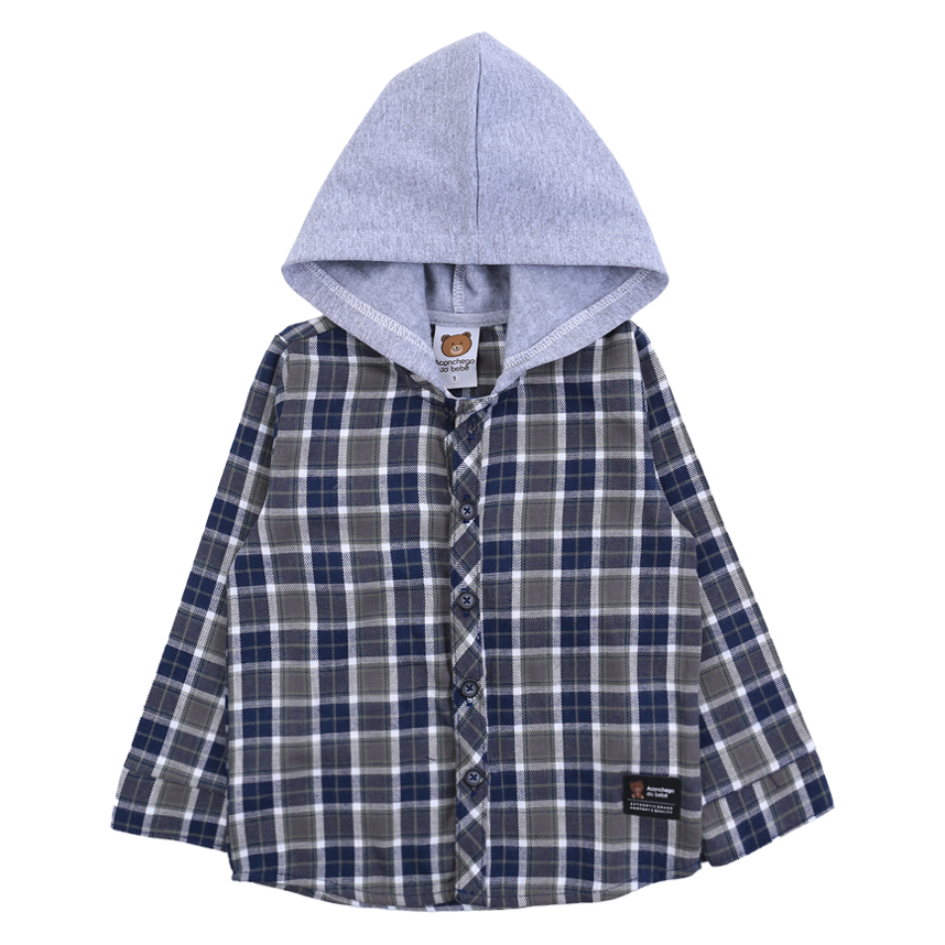 Conjunto Bebê Aconchego Camisa Xadrez E Calça Jogger 2 Peças