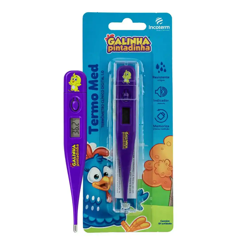Termômetro Incoterm Clínico Digital Galinha Pintadinha