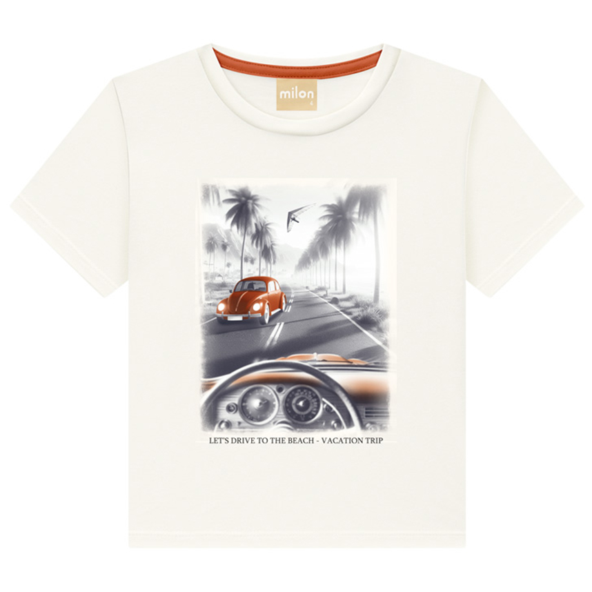 Conjunto Infantil Milon Camiseta Meia Malha E Bermuda Conjunto Infantil Milon Camiseta Meia Malha E Bermuda