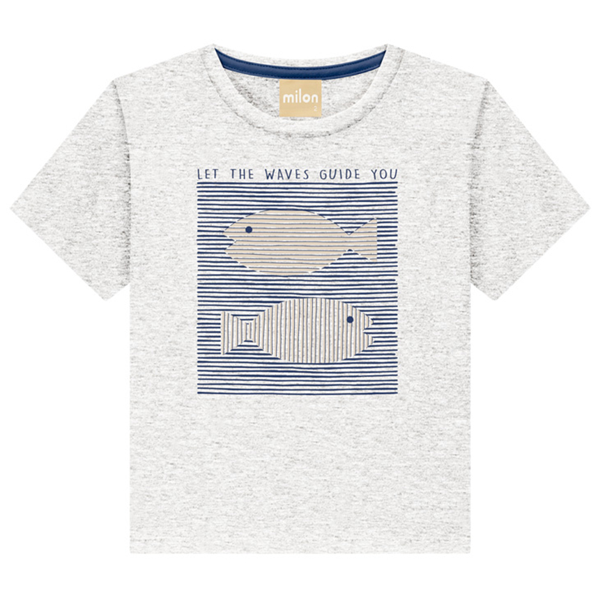 Conjunto Infantil Milon Camiseta Meia Malha E Bermuda Conjunto Infantil Milon Camiseta Meia Malha E Bermuda