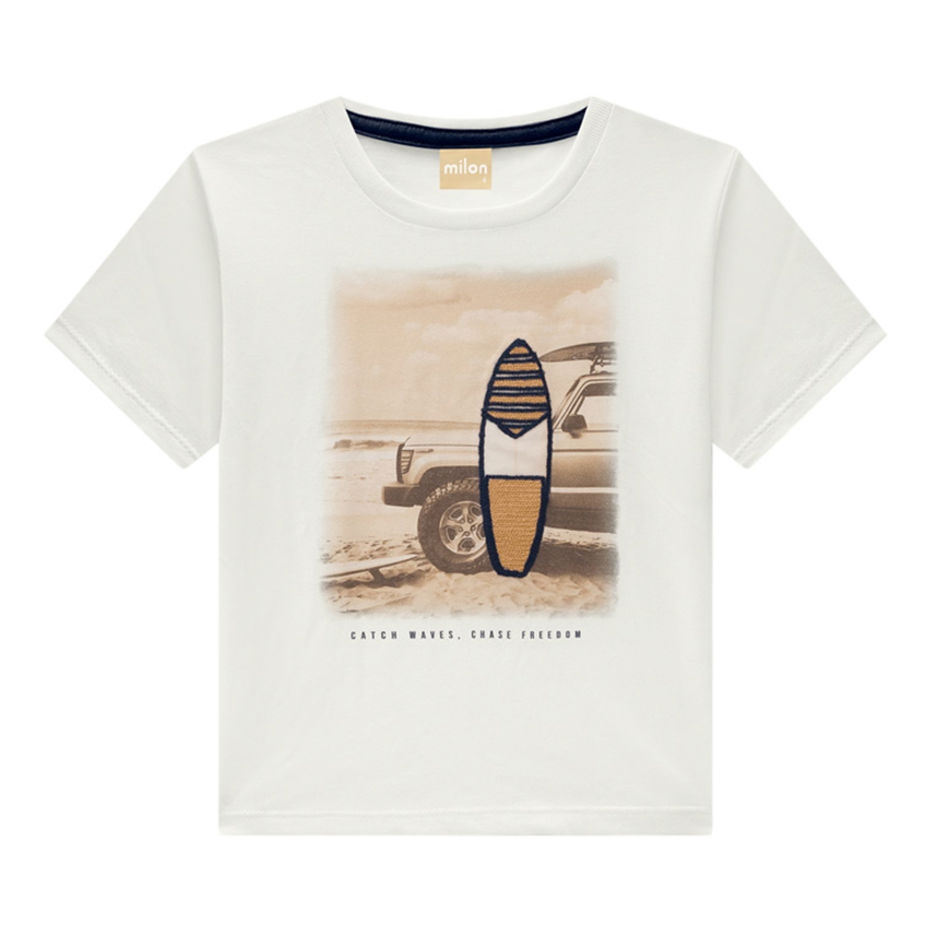 Conjunto Infantil Milon Camiseta Meia Malha E Bermuda Conjunto Infantil Milon Camiseta Meia Malha E Bermuda