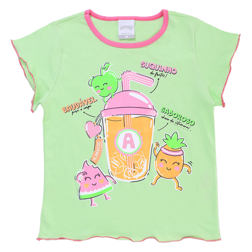 Pijama Curto Infantil Alakazoo Menina Estampa Sortida Pijama Curto Infantil Alakazoo Menina Estampa Sortida