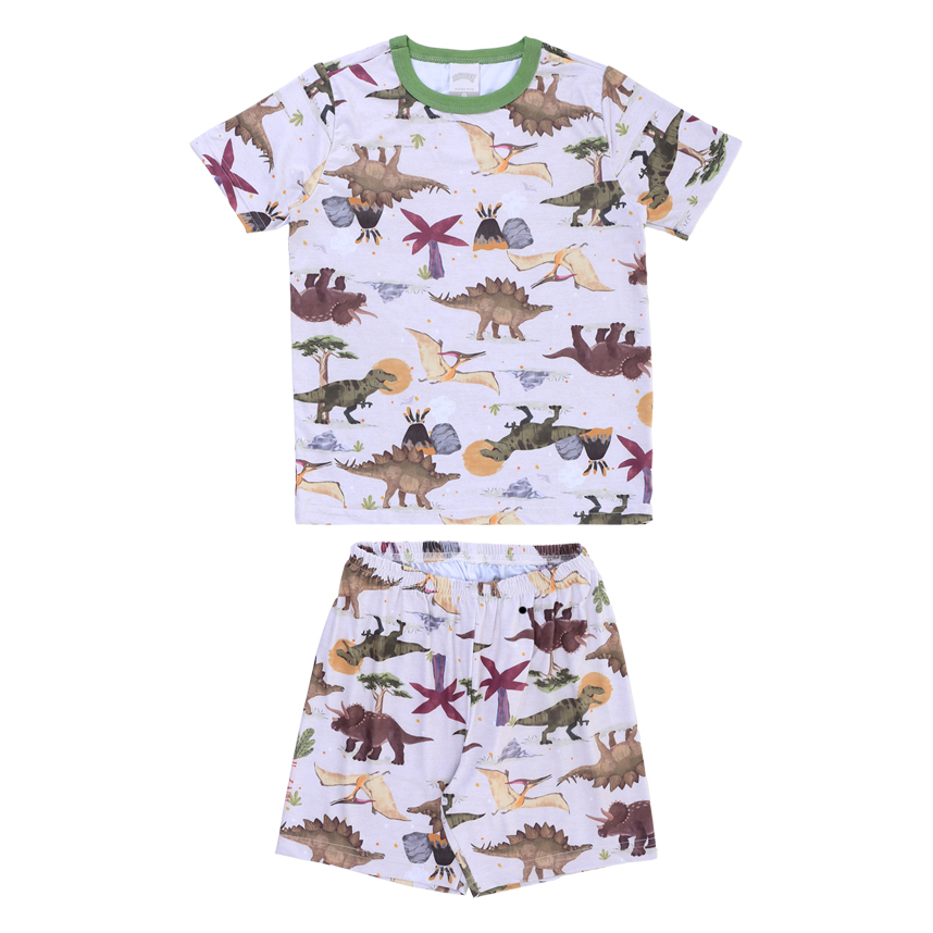 Pijama Curto Infantil Alakazoo Menino Estampa Dinossauro