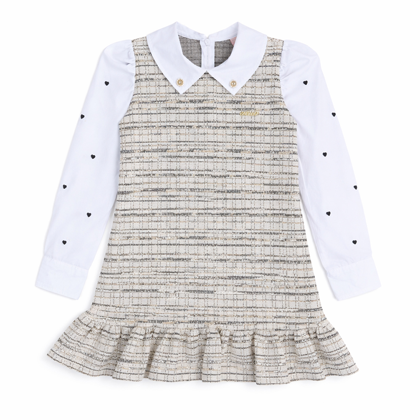 Vestido Infantil Manga Longa Aconchego Bordado